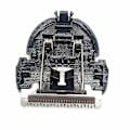 Miniatyrbild 3 av 5: 2 st ersättningsblad för hårklippare, skärhuvud för barberare, för Philips