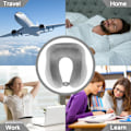 Miniatyrbild 5 av 5: Resekudde, Resekudde, Resekudde i Memory Foam, Flygplanskudde, för Resor, Grå