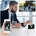 Miniatyrbillede 3 af 5: Trådløs dørklokke forbundet med overvågningskamera, Wifi Smart