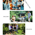 Pikkukuva 4 / 5: Kannettavat grillausvälineet - Monipuoliset grillaustarvikkeet - Kaasu-, savustus- ja hiiligrilleille