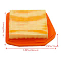 Miniatyrbillede 4 af 4: Pakke Luftfilter til Stihl 41471410300 FS240C FS260C FS360C FS410C FS460C FS460RC Brushcutter og Trimmer