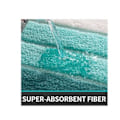 Miniatyrbillede 3 af 5: Azure Skridsikker Badeværelsesmåtte 40 x 60 cm, Blød Mikrofiber Badeværelsestæppe, Vandabsorberende, Maskinvaskbar, Ekstra Tyk Brusemåtte til Badeværelse
