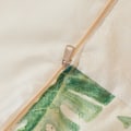 Miniatyrbild 3 av 5: 1 förpackning med dubbla användningsområden för linne-kuddar i tecknad stil, hopfällbart 2-i-1-täcke, täcke för luftkonditionering, sängbord i bilen (grönt blad)