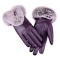 Miniatyrbild 1 av 5: Handskar Touch Screen Varm Faux Läder Damhandskar
