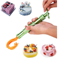 Miniatyrbillede 4 af 5: Ler Ekstruderform i Aluminiumlegering, Sukkerhåndværk Dekoreringsværktøj med 20 Tips til Fondant, Kage, Sukkerhåndværk, Modellervoks (Grøn)