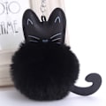 Miniatyrbilde 2 av 2: Myk og fluffy kattenøkkelring