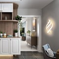 Miniatyrbillede 4 af 5: LED indendørs væglampe, 16W moderne væglampe, akrylbelysningsarmatur til stue soveværelse hall trappe, 30*11,5cm