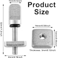 Miniatyrbillede 2 af 5: 6 stk. 316 Rustfrit Stål Surfbræt Finneskruer til Surfbræt Longboard Universal Finneskruer Paddle Board Tilbehør Finneboks