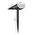 Miniatyrbillede 3 af 5: Udendørs Have Solcelle Spotlys Super Lys Høj Lumen Nem at Installere Vandafvisende Automatisk Til/Fra Solcelle Landskabslys