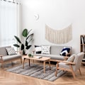 Miniatyrbild 3 av 5: 1 st Macrame väggbonad, vävd gobeläng, chic modern vävd konst,