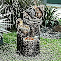 Miniatyrbilde 3 av 5: Harpikshåndverk hagepark kunst pyntegjenstand statue dyr hageharpiks