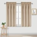 Miniatyrbilde 1 av 4: Soveværelse beige blackout gardinstang lommeisolering energibesparende
