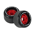 Miniatyrbillede 3 af 5: 4 stk. Skateboardhjul med 70mm diameter Skateboard Sort
