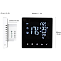 Miniatyrbillede 2 af 5: WiFi Smart Termostat Temperaturregulator til Vandvarme LCD Display Touch Screen Uge Programmerbar App Kontrol