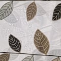 Miniatyrbild 5 av 5: 1 st Vattentät Duschdraperi 180 x 180 cm Tillverkad av Polyester, Små Bladmönster, Anti-Mögel och Anti-Bakteriell för Badrum, Lätt att Rengöra