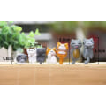 Miniatyrbillede 5 af 5: 6 stk. Miniature Lucky Cat-figurer, søde kattelegetøjsfigurer DIY Cr