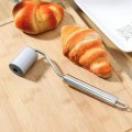 Miniatyrbillede 3 af 5: Rustfri kagerulle Perfekt kagerulle Rustfri stål kagerulle Kagerulle Stor kagerulle til fondant, pizza, kage, pasta og mørdej