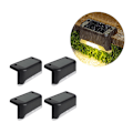 Miniatyrbild 1 av 5: 4-pack solcellslampor för däck, bronsfinish, vattentäta, för utomhusbruk