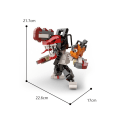 Miniatyrbild 3 av 5: Chainsaw Man Figur Byggblockssats, Actionfigurer Modell,