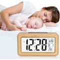 Miniatyrbild 4 av 5: Enkel Inställning Bambu Digital Väckarklocka med Temperatur, Digital Väckarklocka, för Sovrum