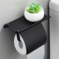 Miniatyrbillede 2 af 5: Vægmonteret toiletpapirholder i rustfrit stål til badeværelset