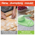 Miniatyrbillede 4 af 5: 2 i 1 Manuel Dumpling Wrapper Mold Maker - Empanadas og Dumplin