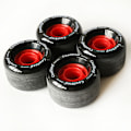 Miniatyrbillede 4 af 5: 4 stk. Skateboardhjul med 70mm diameter Skateboard Sort