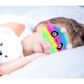Miniatyrbild 2 av 5: 2-pack söta djur sovmask för flickor söta tecknade panda katt mjuk plysch ögonbindel sovmasker ögonlock för kvinnor flickor resor tupplur natt sova