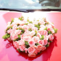 Miniatyrbilde 5 av 5: Blomsterskumhjertepapp, blomsterskum for friske blomster, bil