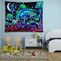 Miniatyrbilde 4 av 5: rippy Mushroom Tapestry Snails Moon and Stars Tapestry Mushroom R