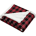 Miniatyrbillede 2 af 5: Tæppe, vendbart Sherpa fleece sengetøj, Buffalo Plaid Ho