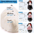 Miniatyrbilde 4 av 5: Vaskeripose, vaskesekk for vaskemaskin, mesh vaskeripose med tau for bluse, undertøy, bh og undertøy (3 stk)