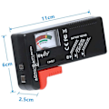 Miniatyrbillede 4 af 5: Universal Batteritest, Digital Batteritest, til AA AAA CD 9V Knapcelsbatterier 1.5V Batterispændingstester