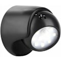 Miniatyrbild 1 av 5: Trådlös LED-strålkastare med rörelsesensor för inomhus/utomhus - Batteridriven - Svart