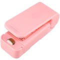 Miniatyrbilde 1 av 5: Miniposeforsegler, termisk poseforsegler for bærbar pose, bærbar poseforsegler for oppbevaring av plastposer mat snacks kjeks frisk (rosa)