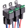 Miniatyrbillede 1 af 3: 3 stk. 12V bilrelæ, 4-benet SPST med 30A ATO/ATC-chipsikring