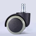 Miniatyrbilde 2 av 3: Sett med 5 kontorstolhjul - Mål: 11 x 50 mm - Kontorstolhjul egnet for harde gulv - 360° rotasjon