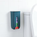 Miniatyrbillede 4 af 5: Opbevaringsholder til indkøbsposer (blå) - Dispenser til plastikposer - Organiser