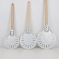 Miniatyrbillede 3 af 5: Perforeret pizzaspade 7/8/9 pizzaspade til pizzabrød bagere, 7 tommer 40 cm