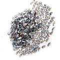 Miniatyrbilde 2 av 5: Hesteøyeformede flate akryl-rhinestones for scrapbooking og håndverk i hvitt