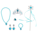 Miniatyrbild 3 av 4: 5 st Princess Pretend Smycken Leksak, Flickas Smycken Klä Ut Lek Set med Halsband, Örhängen, Ringar, Armband, Pretend Play Smycken Presentset för Flickor Födelsedagsfest