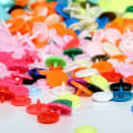 Miniatyrbilde 2 av 5: 360 stk Resin T5 Trykknapper 24 Farger + Metall Trykknapp Bonton Klips K