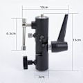 Miniatyrbild 2 av 5: Kamerablixtfäste 180° Justerbart Blixtfäste med 1/4\" till 3/8\" Skruvadapter Blixtfäste för Ljusstativ Stativ Paraply