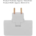 Miniatyrbilde 2 av 5: 5 stk. Flat Socket Trådløs Pluggomformer 180 Graders Rotasjon 1 til 3 EU Pluggadapter 110-250V for Plassering Bak Møbler.