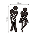 Miniatyrbilde 4 av 5: Toalett - Toalett - Bad - WC - Morsomt - Morsomt baderomsdør - H