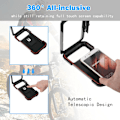 Miniatyrbilde 4 av 5: Vanntett Telefonholder for Sykkel med Berøringsskjerm, 360° Roterbar Sykkelstyreveske, Mobiltelefonholder for Mobiler under 6,7 tommer for Sykkel, Co