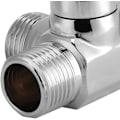 Miniatyrbilde 4 av 5: Krombelagt messing 3-veis dusjdeler, G1/2\" T-formet adapterventil for montert dusjarm