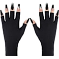 Miniatyrbild 1 av 5: Ljusskyddande nagelhandskar | Gelmanikyrhandskar och anti-UV fingerlösa handskar för kvinnor | Kan användas som solskyddshandskar för körning