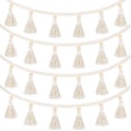 Miniatyrbild 1 av 5: 2-pack Macrame vävd tofs girlang mage korg dekorativ vägg