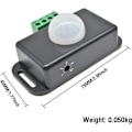Miniatyrbild 3 av 5: DC12V 8A Justerbar Rörelsesensor Automatisk Strömbrytare för Skåp, Vardagsrum, Trappor, Garage, LED-Strip Lights.